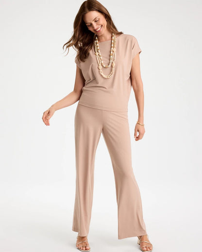 Chico's Latest - Travelers™ Palm Embossed Knit Top Mocha Mousse