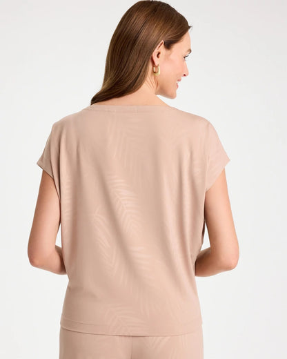 Chico's Latest - Travelers™ Palm Embossed Knit Top Mocha Mousse