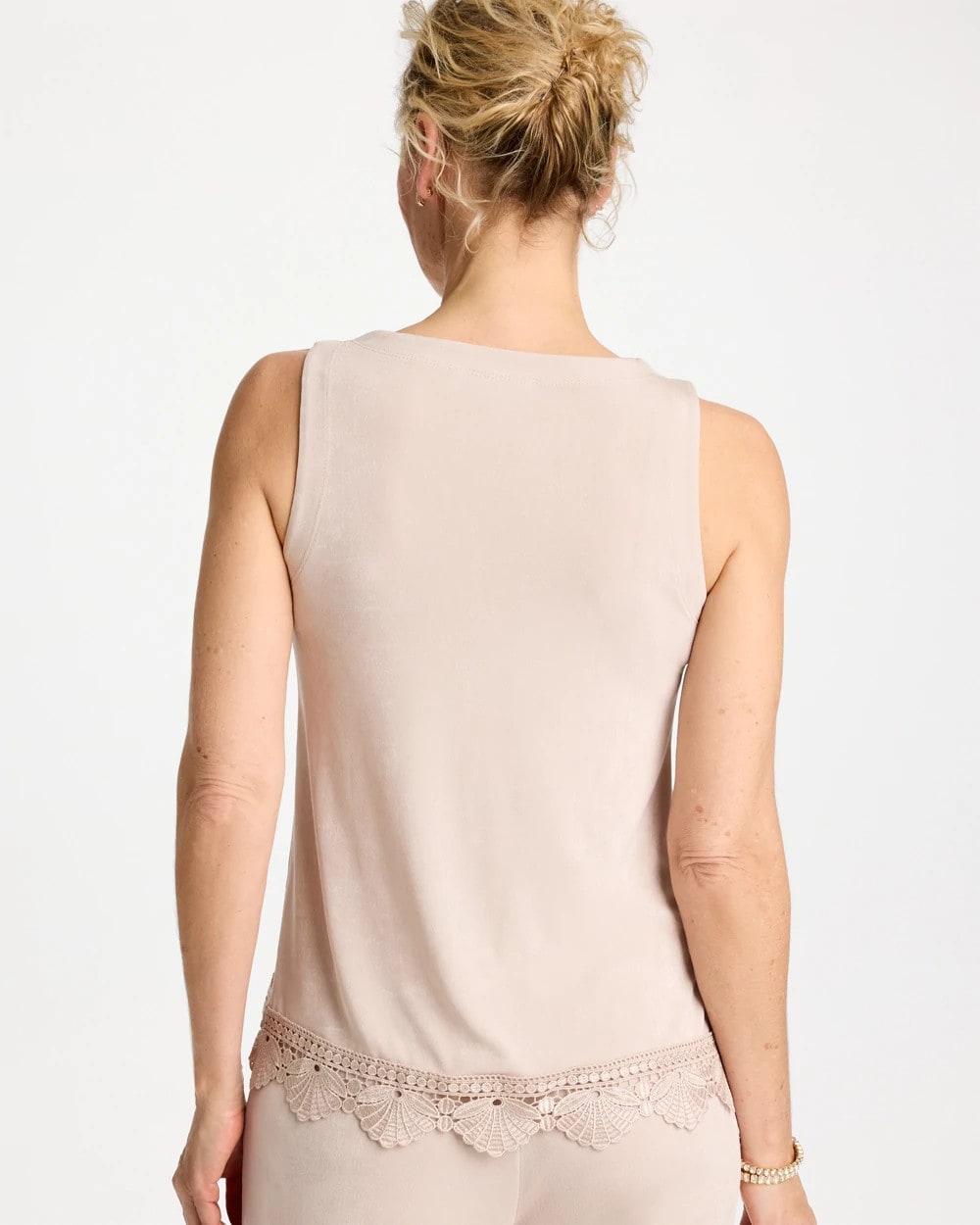 Chico's Best Price - Travelers™ Scallop Lace Tank Smokey Taupe