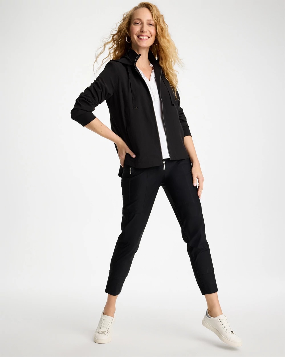 Chico's Sale - Zenergy® UPF Rib Mix Jacket Black
