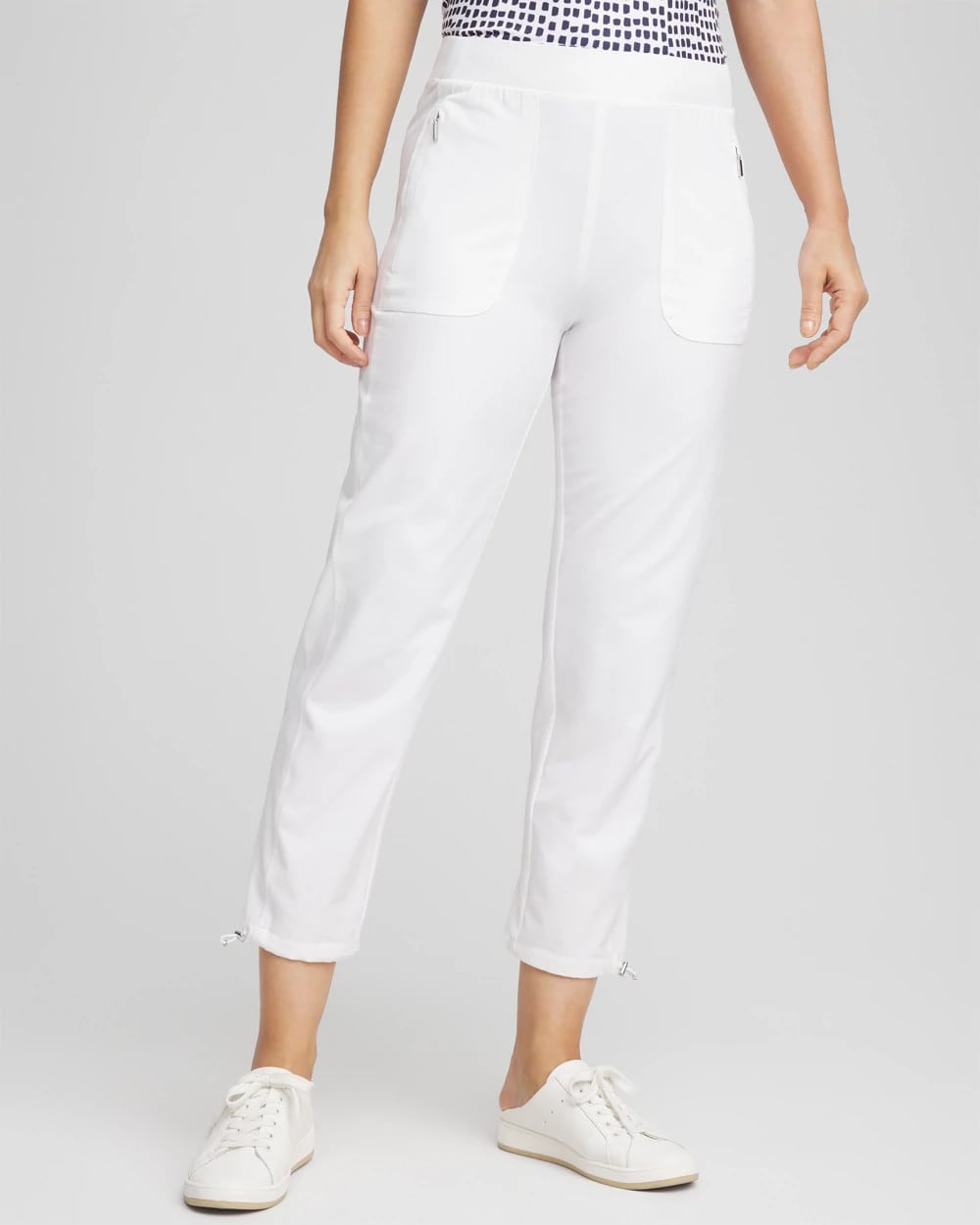 Chico's Best Price - Zenergy® UPF Bungee Neema Cropped Pants Alabaster
