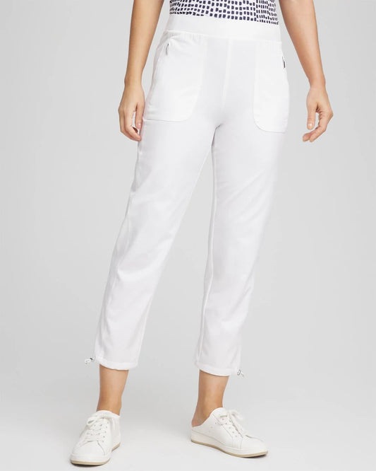 Chico's Best Price - Zenergy® UPF Bungee Neema Cropped Pants Alabaster