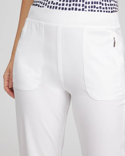 Chico's Best Price - Zenergy® UPF Bungee Neema Cropped Pants Alabaster