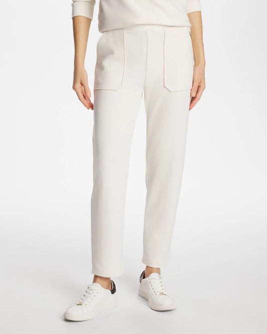 Chico's Essential - Zenergy® Soft Waffle Tapered Ankle Pants Cream