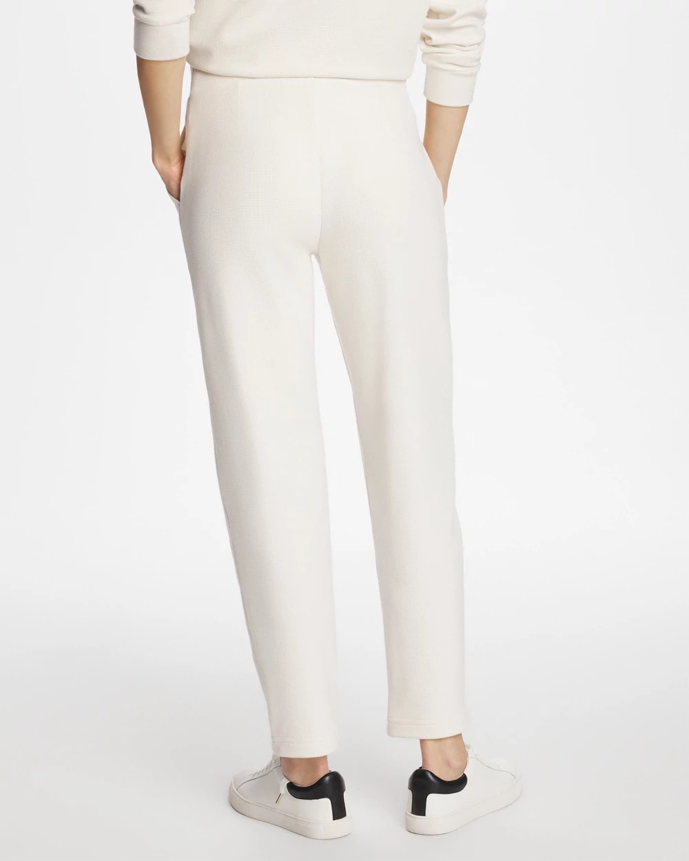 Chico's Essential - Zenergy® Soft Waffle Tapered Ankle Pants Cream