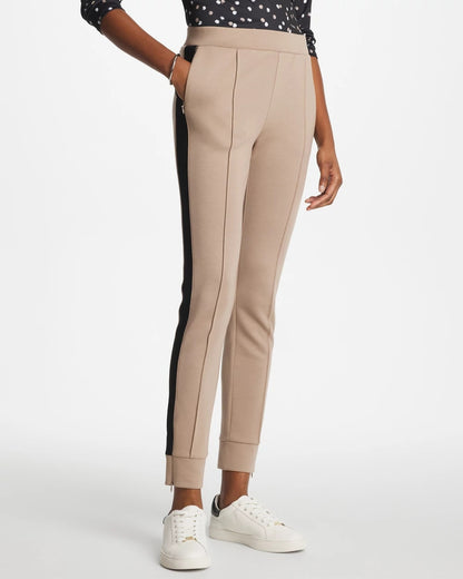Chico's Popular - Zenergy® Double-Knit Contrast Ankle Pants Studio Taupe