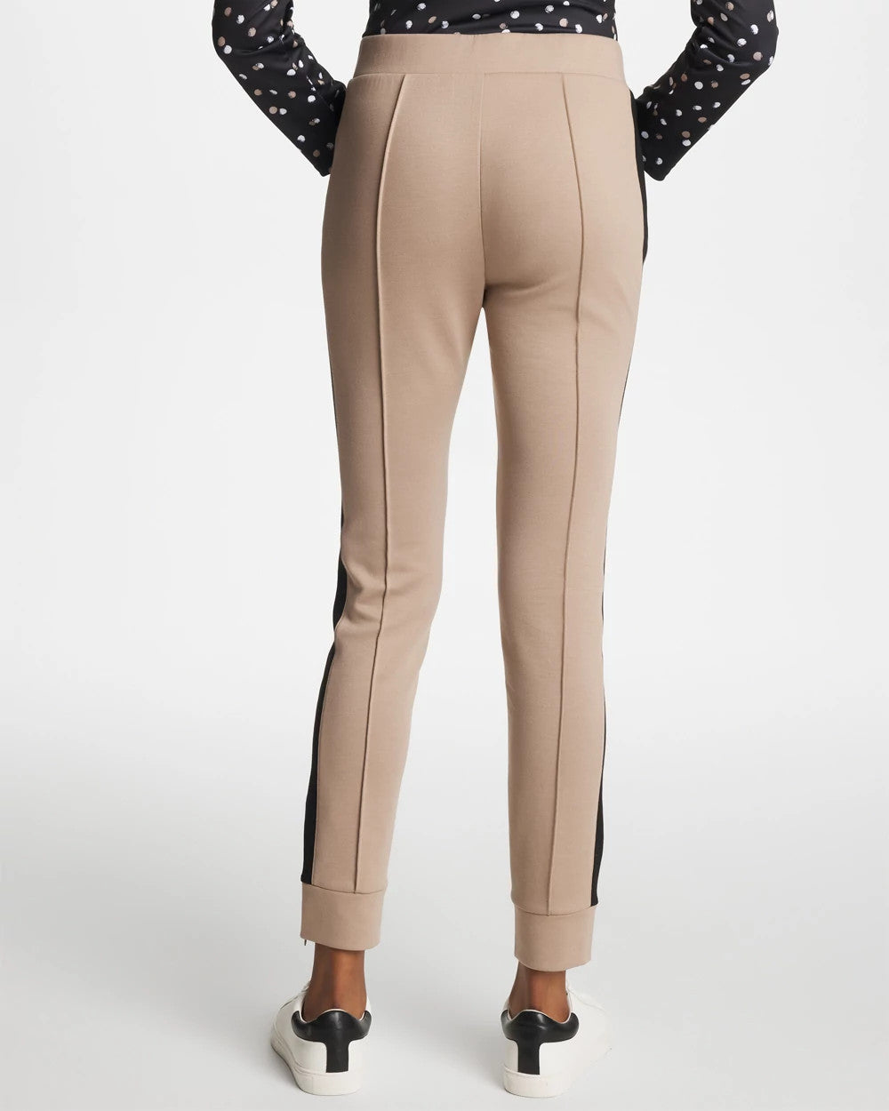 Chico's Popular - Zenergy® Double-Knit Contrast Ankle Pants Studio Taupe