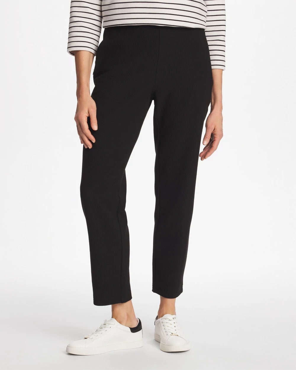 Chico's Deals - Zenergy® Ottoman Knit Ankle Pants Black