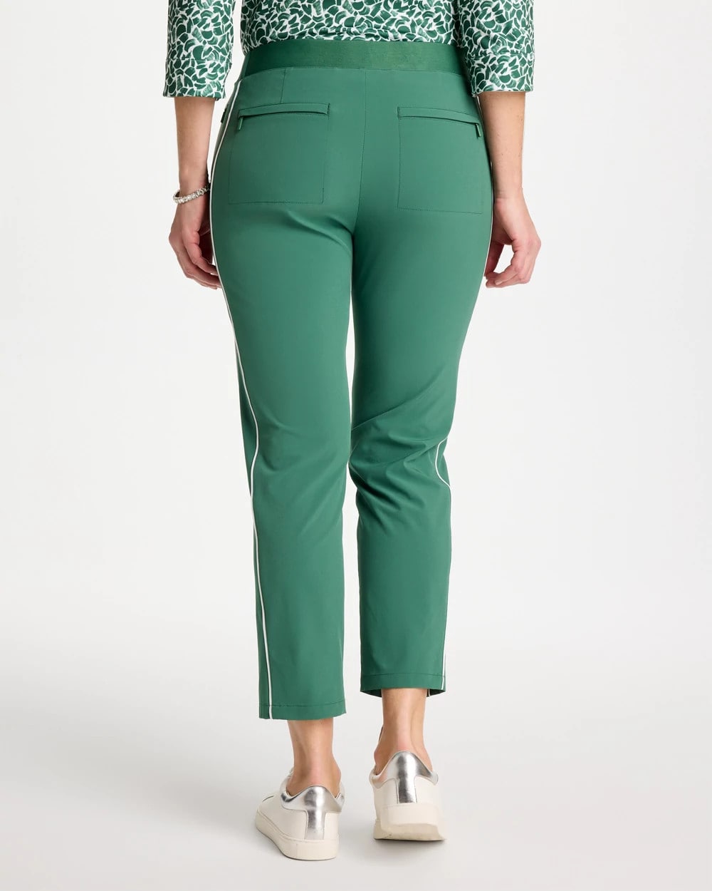 Chico's Classic - Zenergy® UPF Side Piping Ankle Pants Water Lily Green