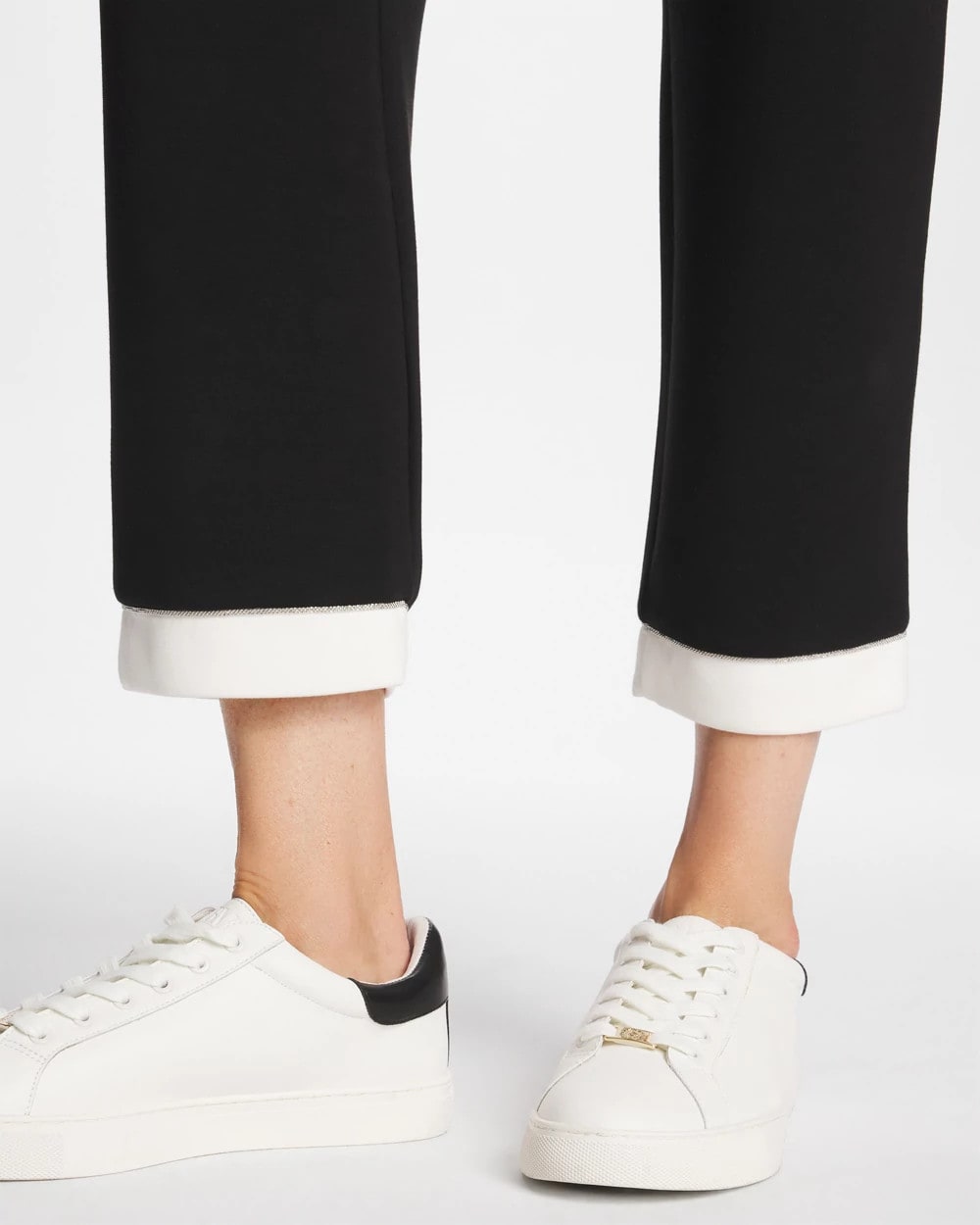 Chico's Best Seller - Zenergy® Soft Caviar Bead Contrast Pants Black