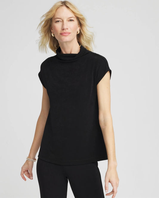 Chico's Smart Buy - Travelers™ Mockneck Top Travelers Black