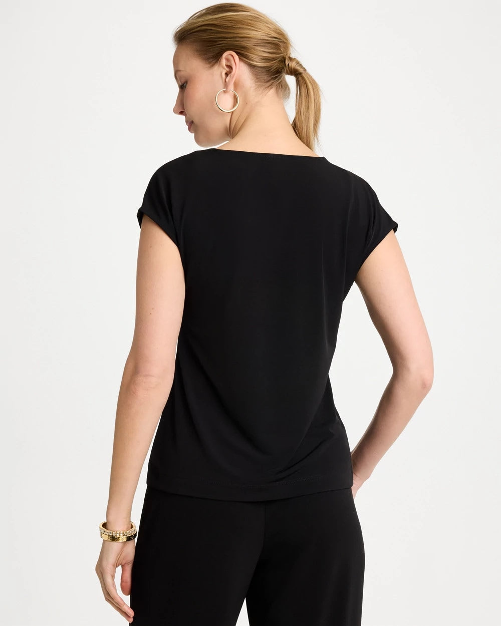 Chico's Everyday - Travelers™ Knit Asymmetrical Top Black