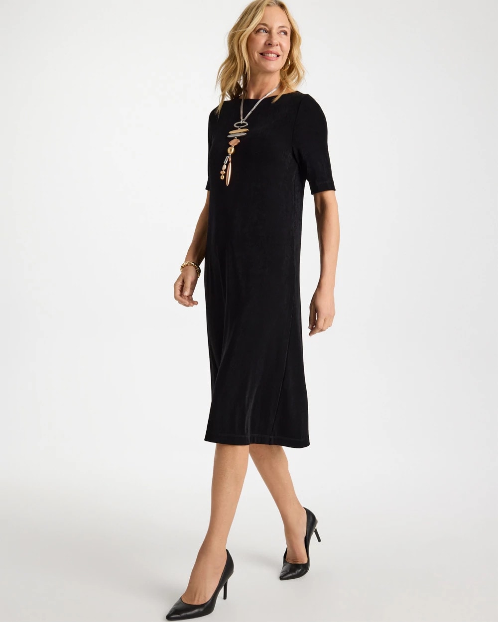 Chico's Best Price - Travelers™ Elbow Sleeve Dress Travelers Black