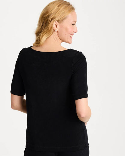 Chico's Premium - Travelers™ Jewelry Detail Top Travelers Black