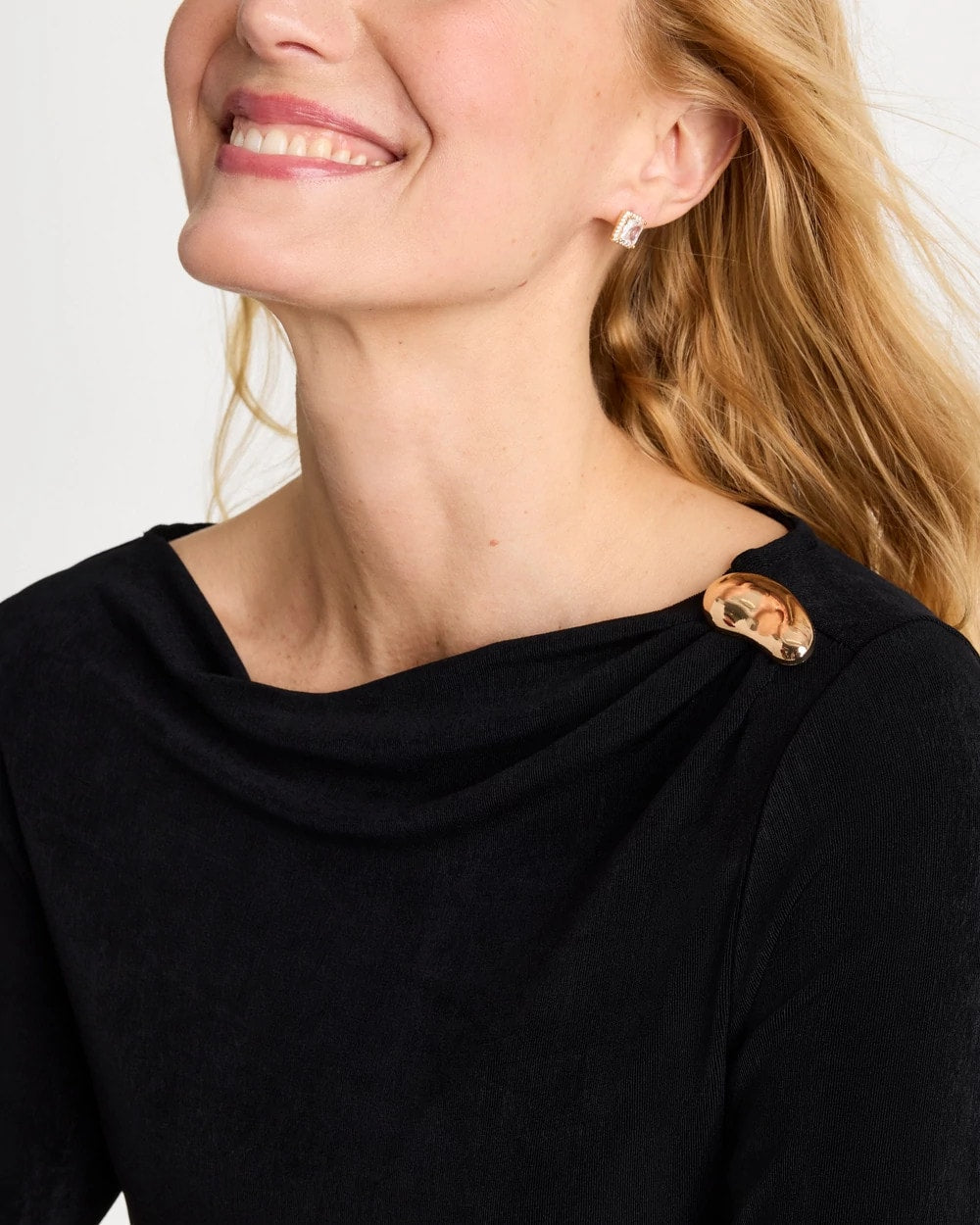 Chico's Premium - Travelers™ Jewelry Detail Top Travelers Black