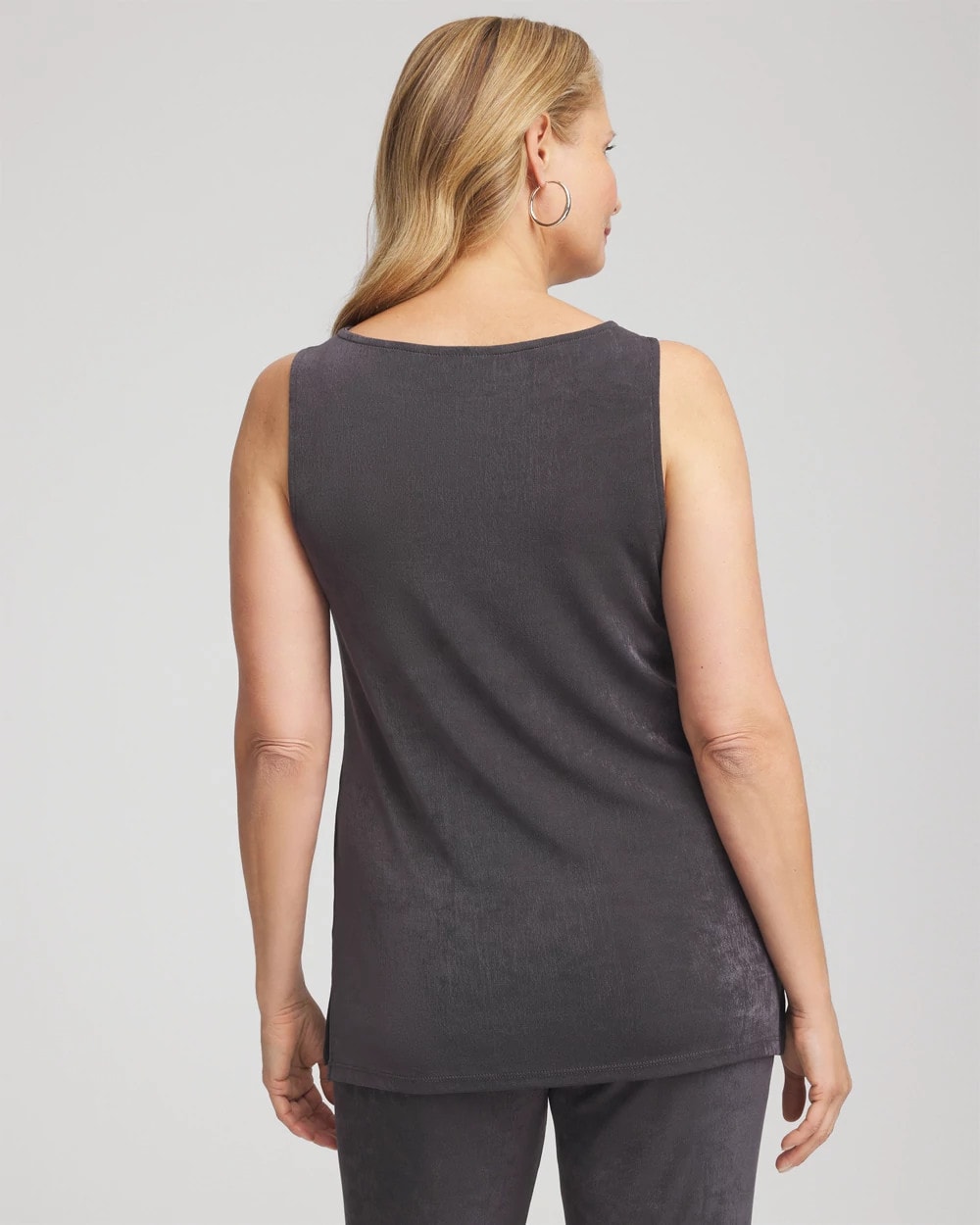 Chico's Value - Travelers™ Classic Side-Slit Tank Serene Gray
