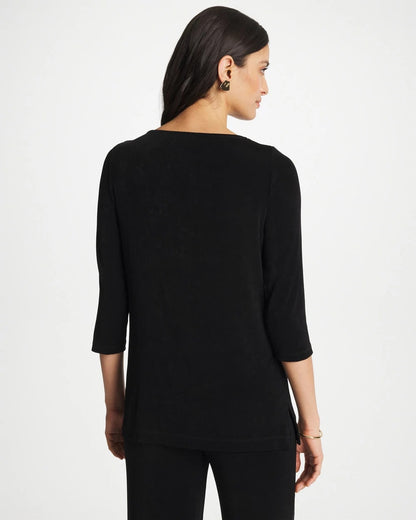 Chico's Discount - Travelers™ Hardware 3/4 Sleeve Tunic Travelers Black