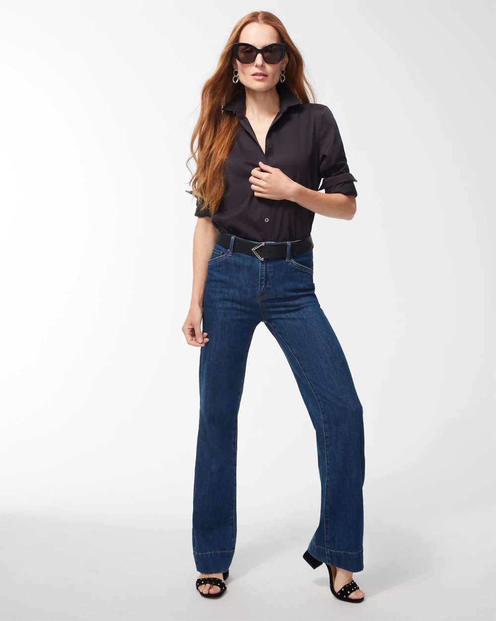Chico's Trusted - No-Iron™ Stretch Shirt Black