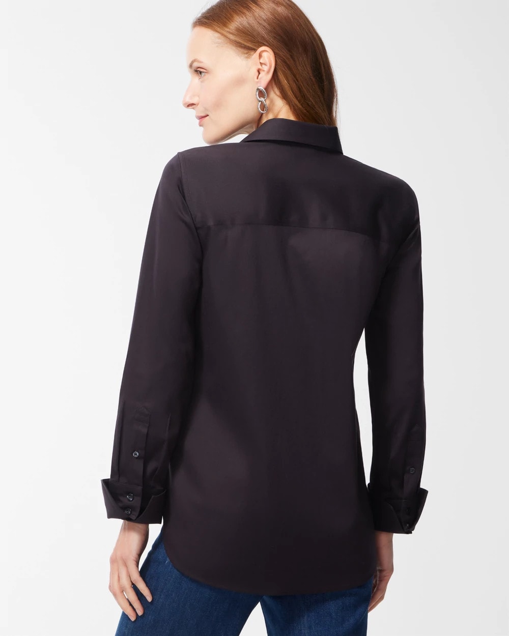 Chico's Trusted - No-Iron™ Stretch Shirt Black