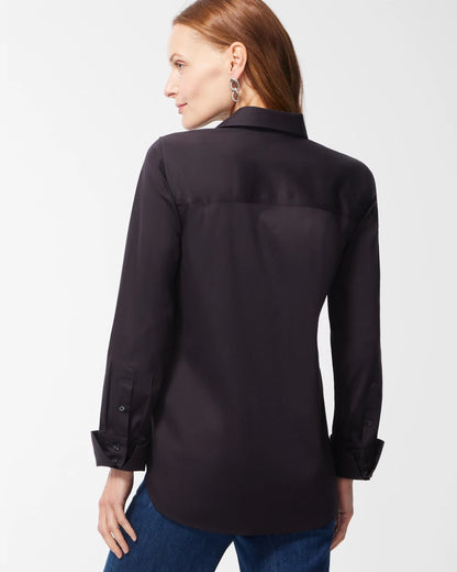 Chico's Trusted - No-Iron™ Stretch Shirt Black