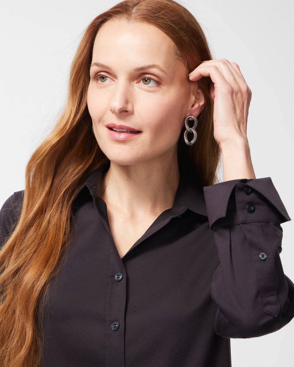 Chico's Trusted - No-Iron™ Stretch Shirt Black