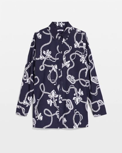 Chico's Discount - No Iron™ Rope Print Tunic Passport Blue