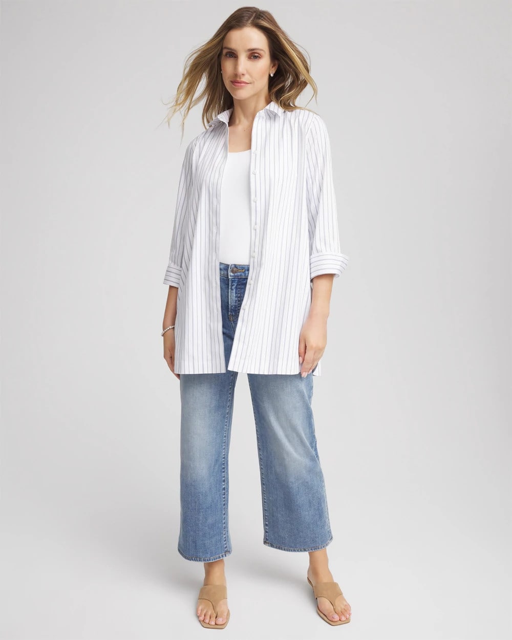 Chico's Value - No Iron™ Classic-Fit Tunic Blue Lotus