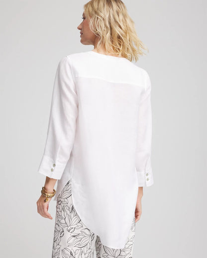 Chico's Value - No Iron™ Linen Tunic Optic White