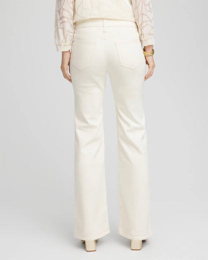 Chico's Recommended - Petite Girlfriend Flared Leg Jeans English Cream