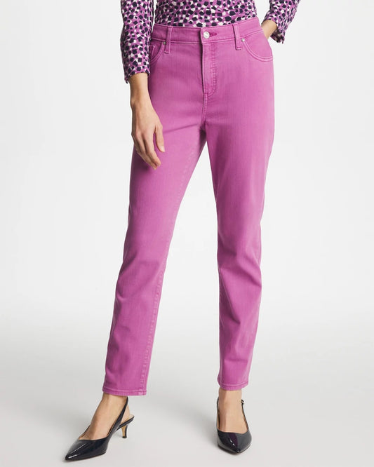 Chico's Classic - Girlfriend Slim Ankle Jeans Violet Shadow