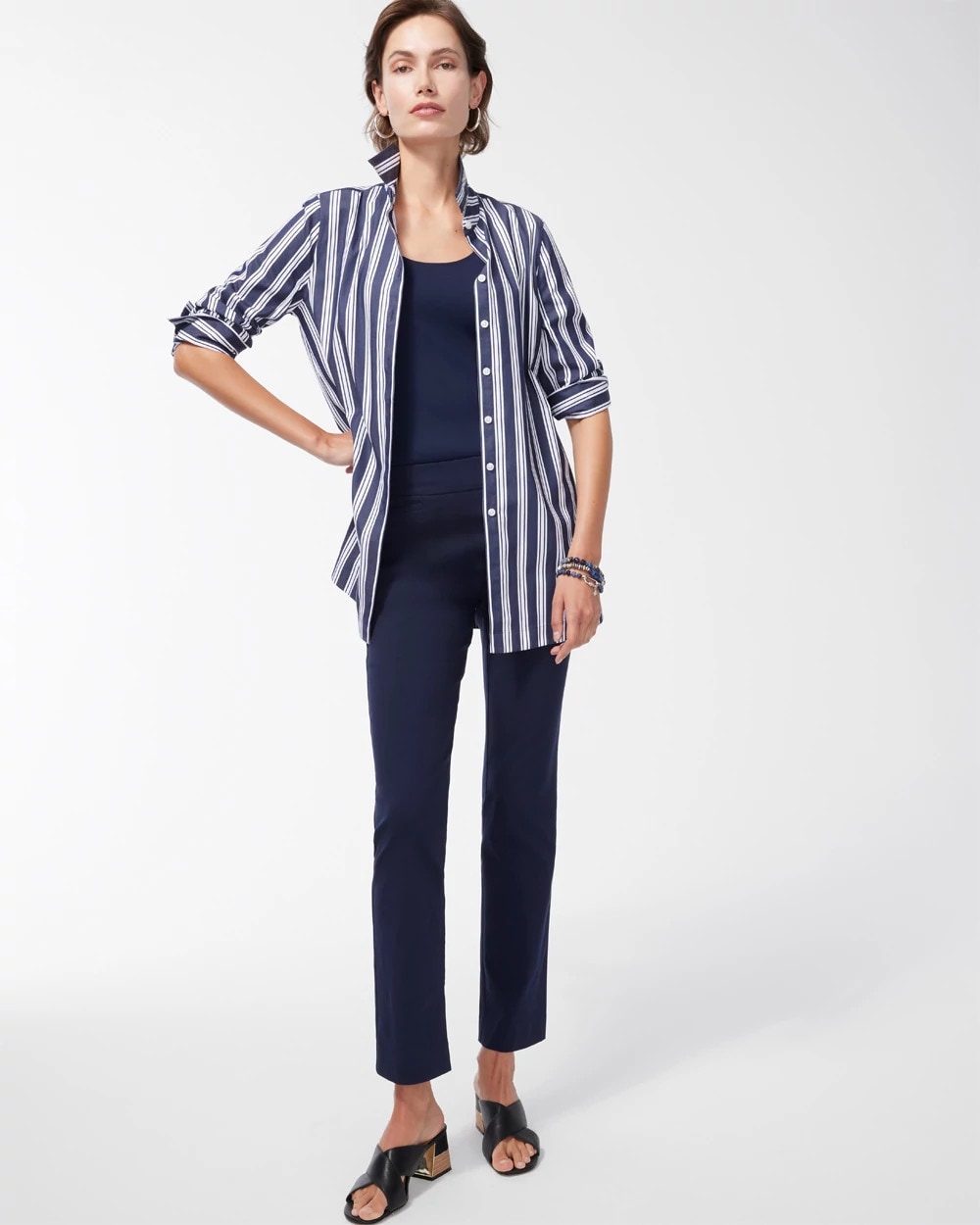 Chico's Signature - Brigitte™ Slim Pull-On Pants Ink