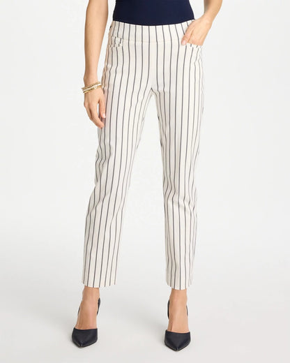 Chico's Sale - Pinstriped Brigitte™ Slim Ankle Pants Alabaster