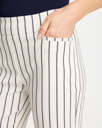 Chico's Sale - Pinstriped Brigitte™ Slim Ankle Pants Alabaster