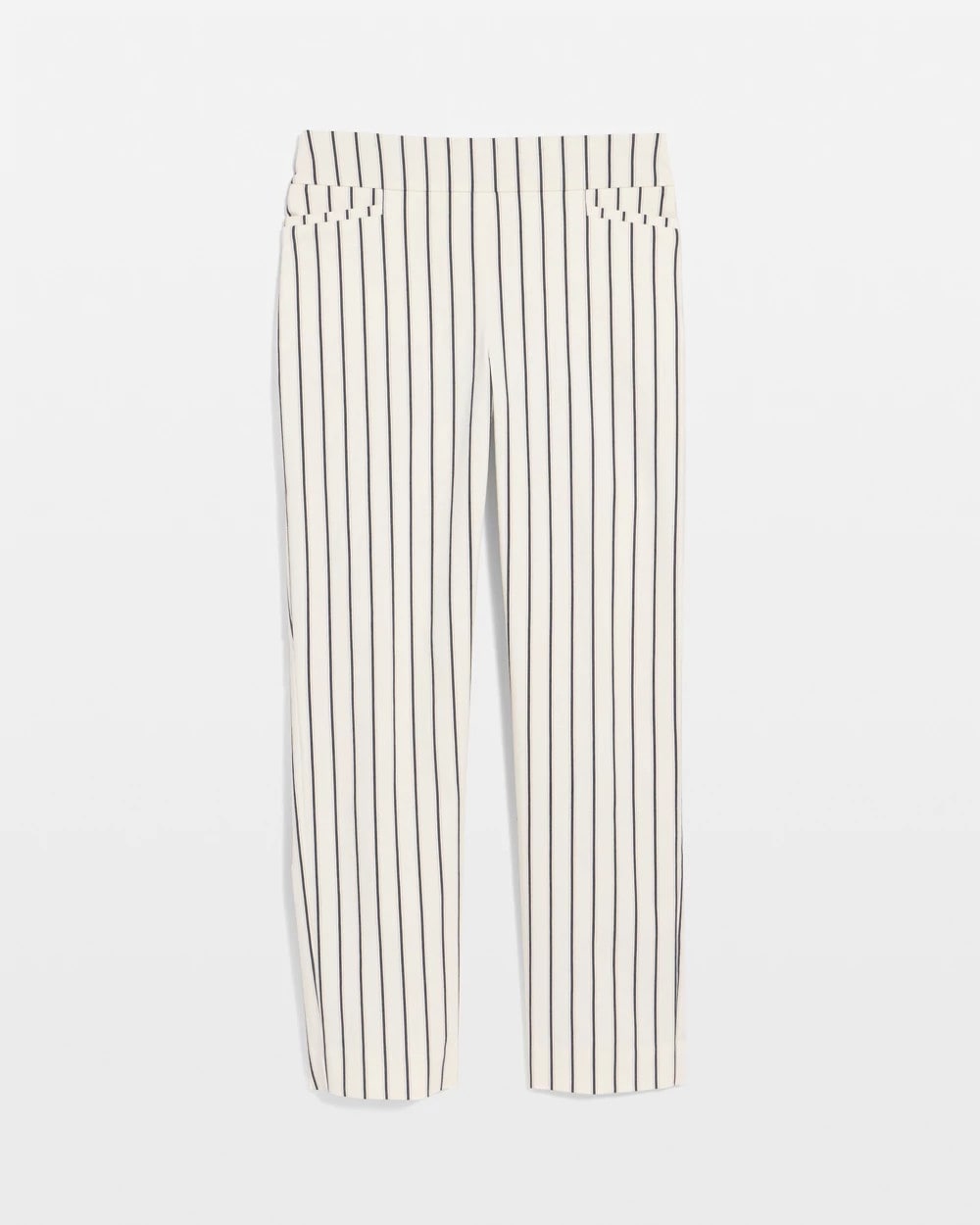 Chico's Sale - Pinstriped Brigitte™ Slim Ankle Pants Alabaster