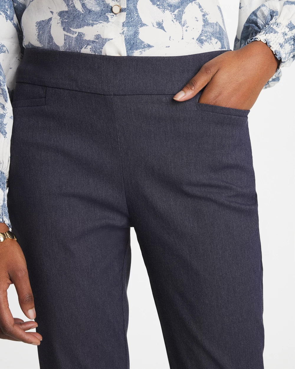 Chico's Customer Favorite - Indigo Brigitte™ Slim Pull-On Ankle Pants Indigo