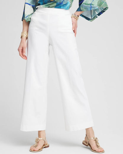 Chico's Everyday - Brigitte™ Wide-Leg Cropped Pants Alabaster