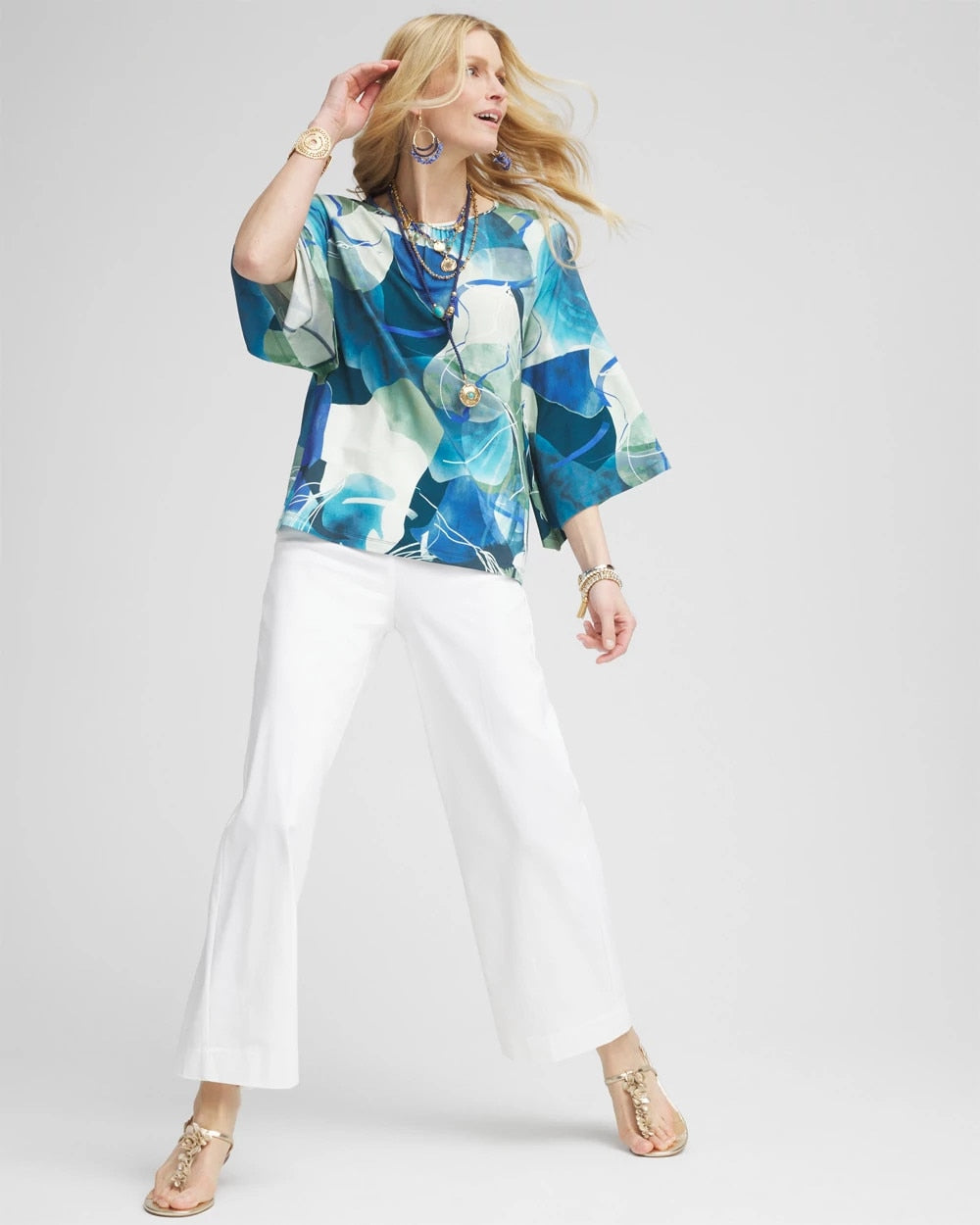 Chico's Everyday - Brigitte™ Wide-Leg Cropped Pants Alabaster