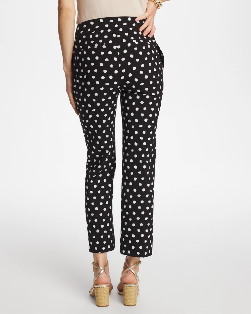 Chico's Featured - Sketch Dot Brigitte™ Straight Crop Black