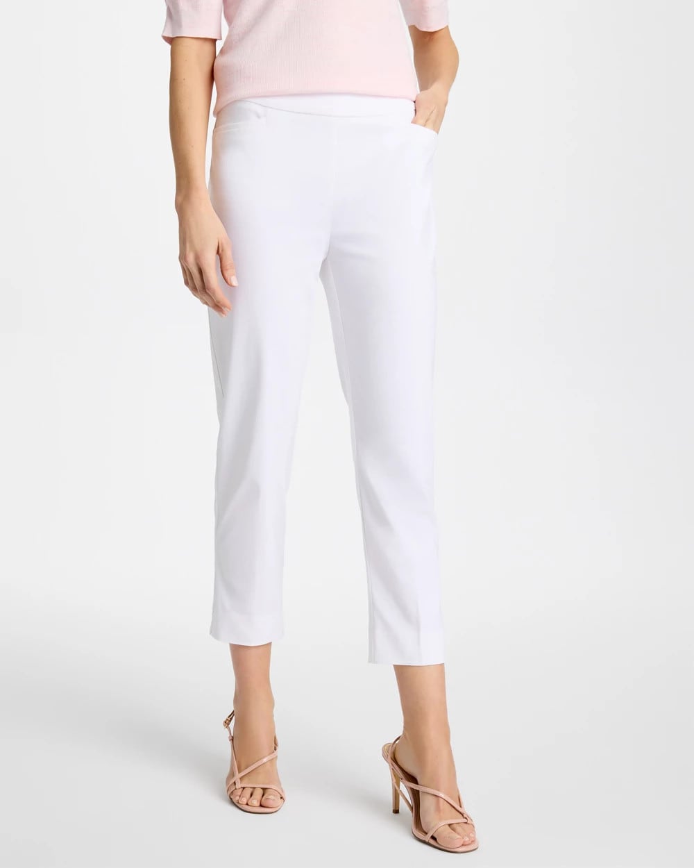 Chico's Essential - Brigitte™ Pull-On Cropped Pants Alabaster