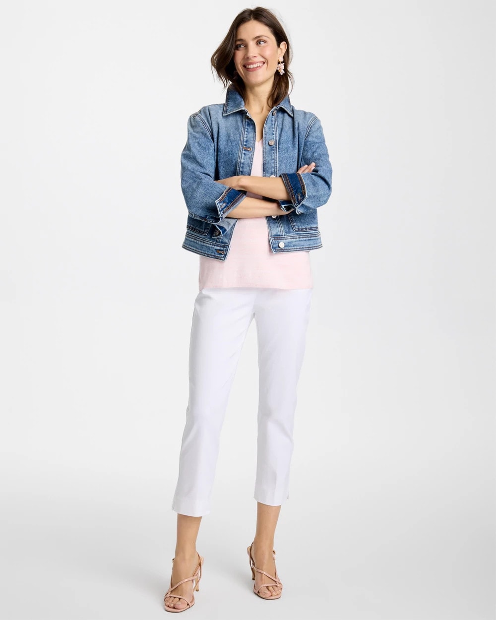 Chico's Essential - Brigitte™ Pull-On Cropped Pants Alabaster