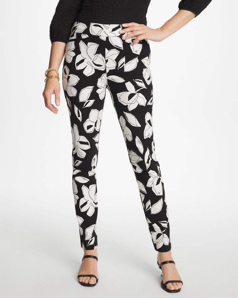 Chico's Smart Buy - Blooms Brigitte™ Slim Pull-On Ankle Pants Black