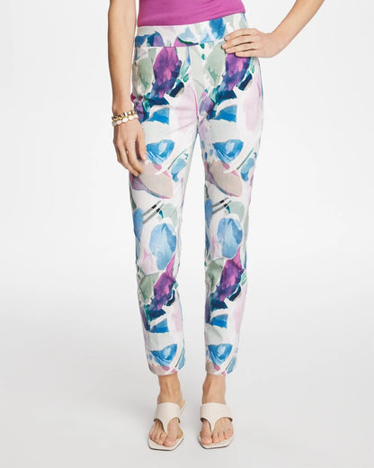 Chico's Value - Blur Geo Brigitte™ Slim Ankle Pants Passport Blue