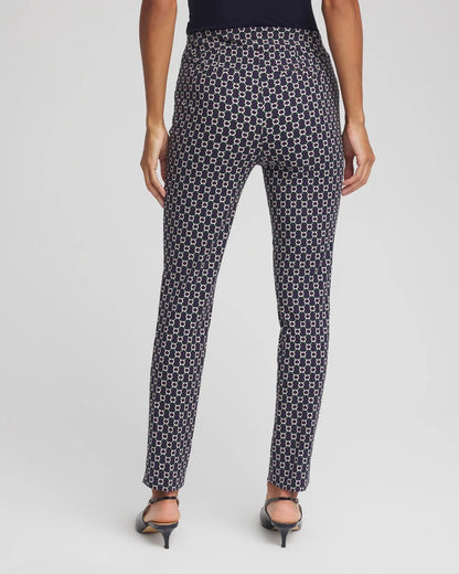 Chico's Classic - Brigitte™ Chain Connection Slim Ankle Pants Passport Blue