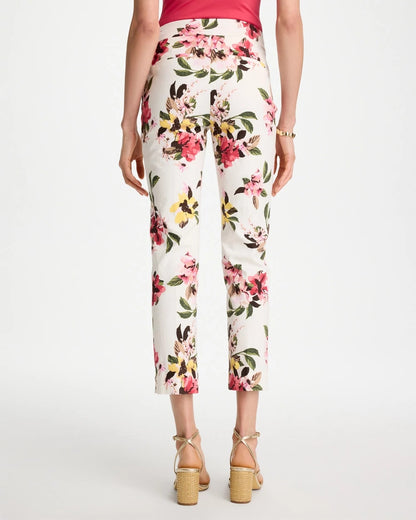 Chico's Sale - Brigitte™ Slim Mari Bloom Crop Hot Honeysuckle