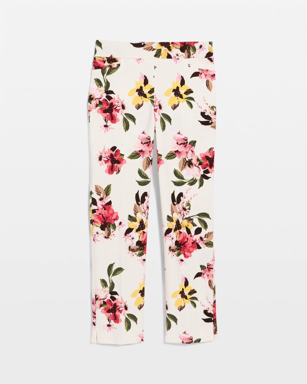 Chico's Sale - Brigitte™ Slim Mari Bloom Crop Hot Honeysuckle