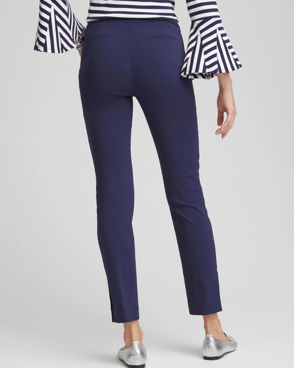 Chico's Best Seller - Brigitte™ Pull-On Slim Rivet Ankle Pants Passport Blue