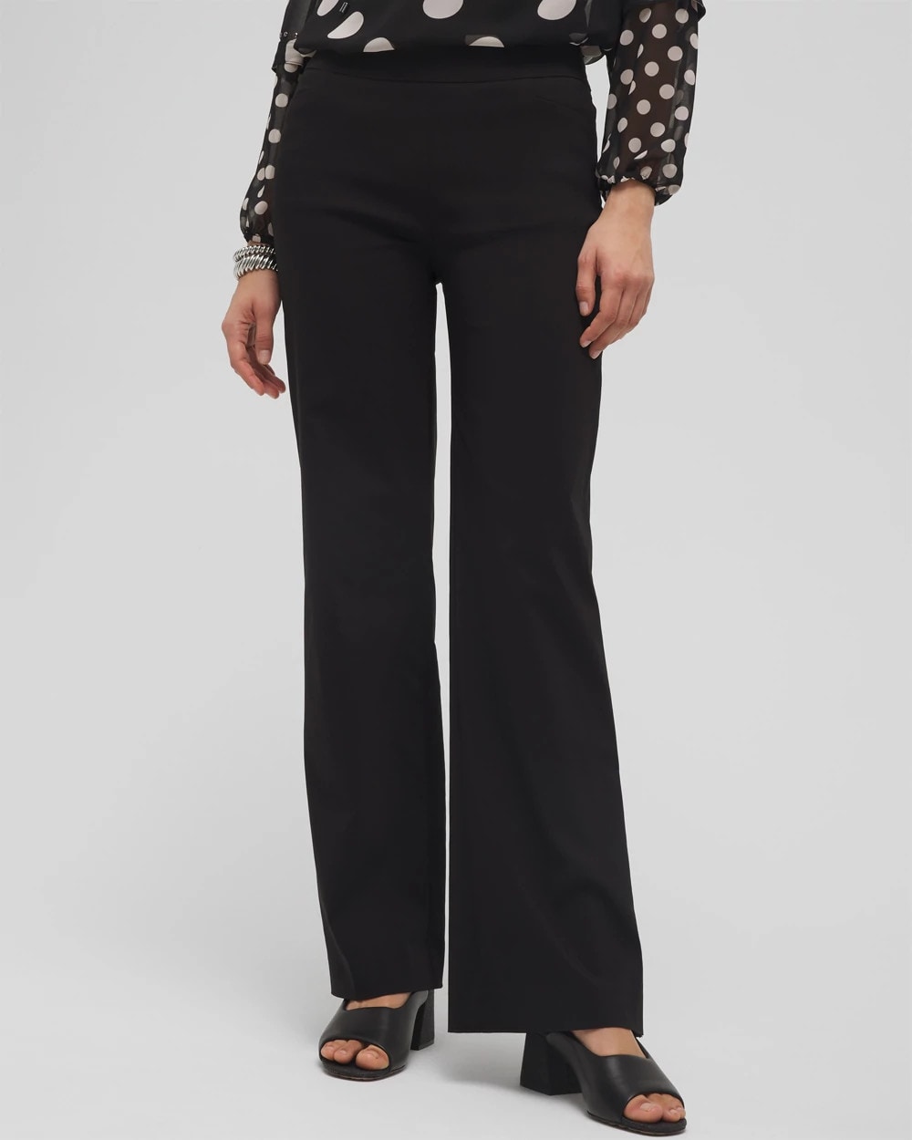 Chico's Deals - Brigitte™ Slim Wide-Leg Pants Black