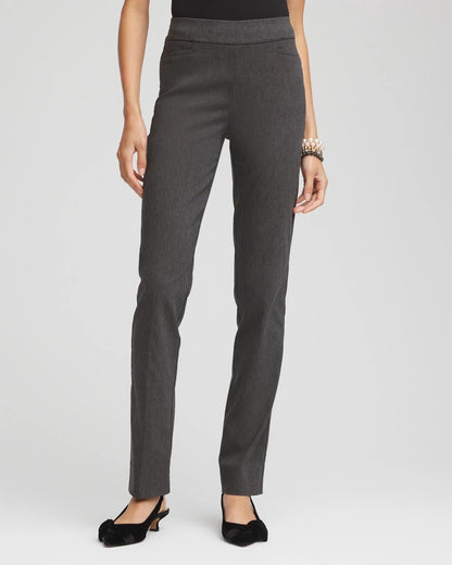 Chico's Trending - Brigitte™ Slim Full-Length Pants Graphite Heather Gray