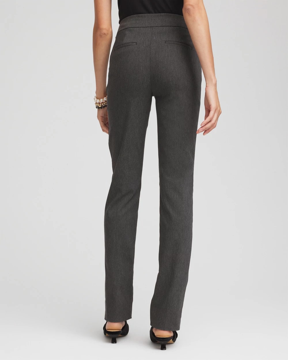 Chico's Trending - Brigitte™ Slim Full-Length Pants Graphite Heather Gray