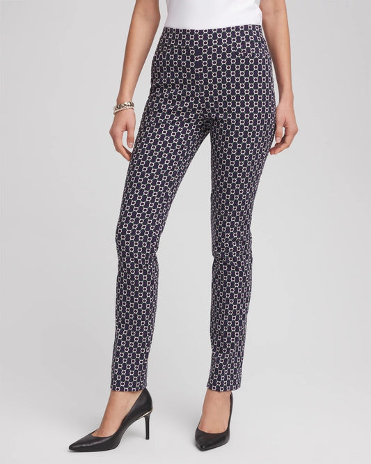 Chico's Recommended - Brigitte™ Chain Connection Slim Pants Passport Blue
